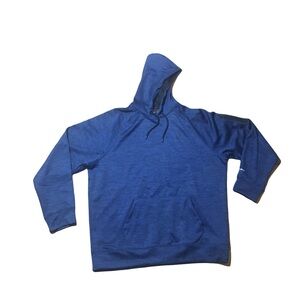 Spyder XL Heather Blue Men’s Drawstring Hoodie Kangaroo pocket EUC 26” x 29” Pro